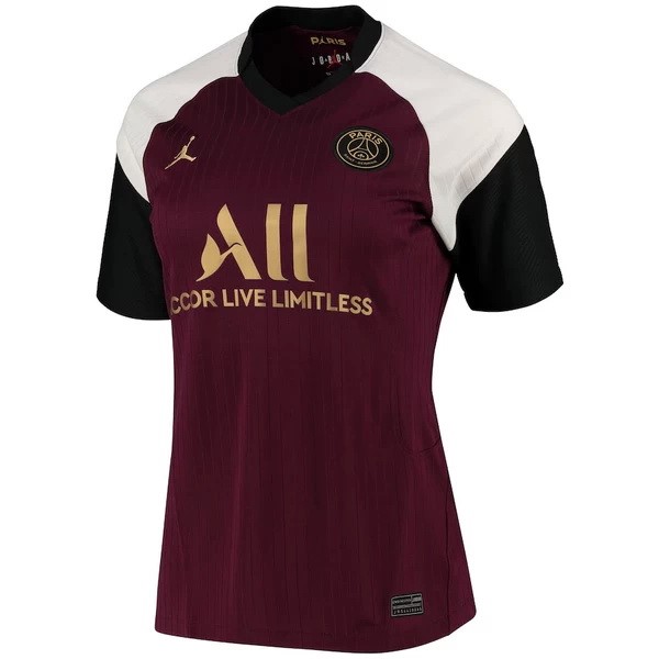 Trikot Paris Saint Germain Ausweich Damen 2020-21 Burgund